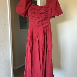 Elegant Red Women's Dress